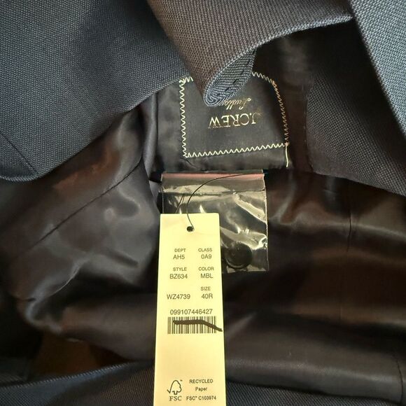 J.Crew Ludlow Slim-fit suit jacket in Italian worsted wool NWT Size 40R - Picture 15 of 15